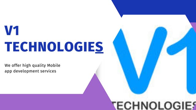 android app development service - V1 Technologies 