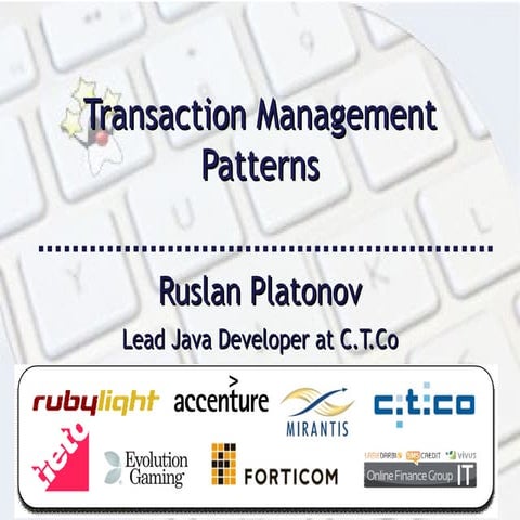 Ruslan Platonov - Transactions