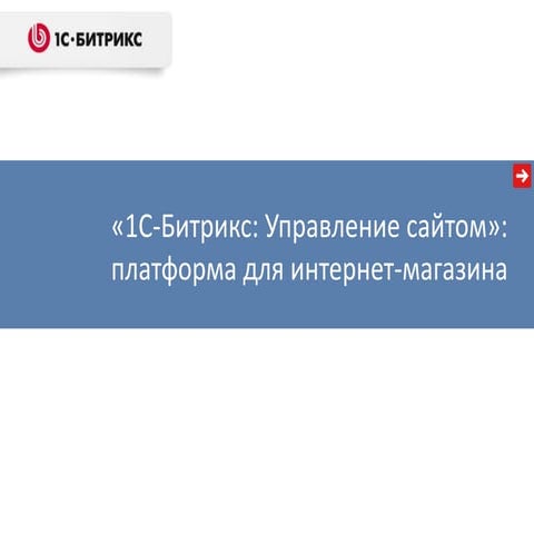 Платформа для интернет-магазина