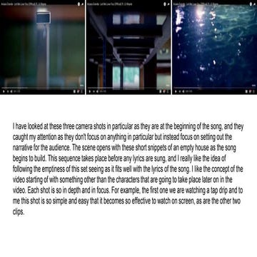 Music Video Screenshots - Bethany Smith | PPTX