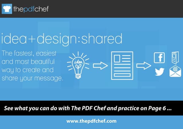 What you can do with The PDF Chef