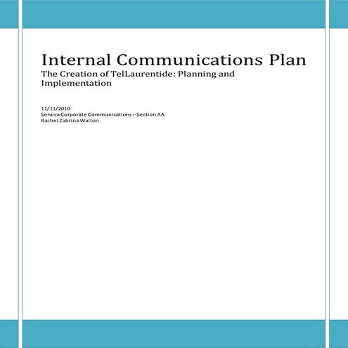 Internal commplan