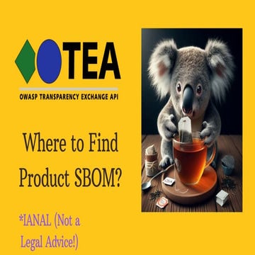 Open Source SecurityCon 2025 in Atlanta - Transparency Exchange API: Where To...