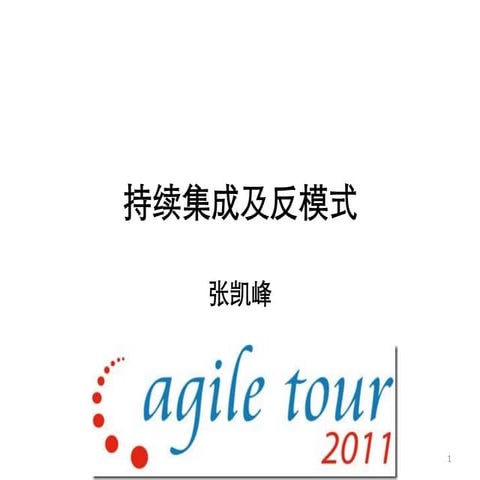 持续集成中的反模式