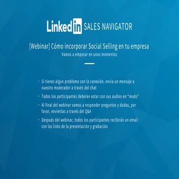 [Webinar] Cómo incorporar Social Selling en tu empresa