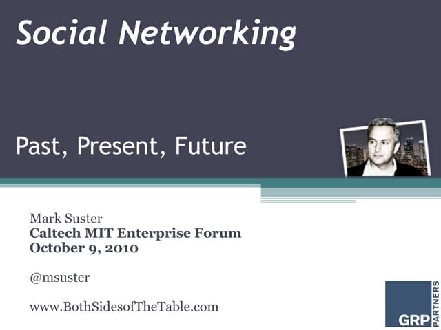 Social Networking: Past, Present & Future