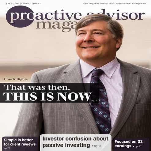 Chuck Bigbie – Proactive Advisor Magazine – Volume 3, Issue 2