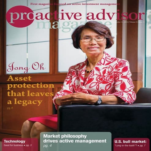 Jong Oh – Proactive Advisor Magazine – Volume 3, Issue 11