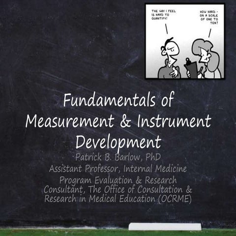 Fundamentals of measurement