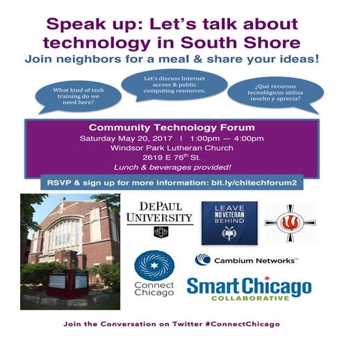 5.20.17 Community Technology Forum at Windsor Park Lutheran Evangelical Church