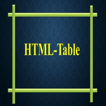 html-table | PPT