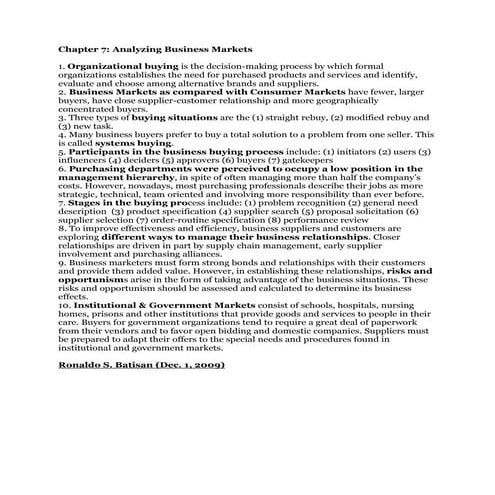 CHAPTER 6 - Business Markets.pptx