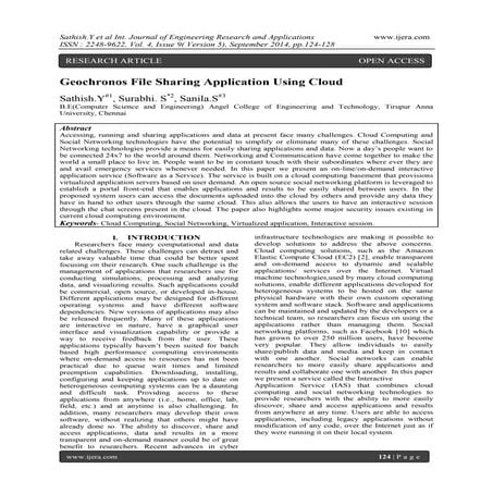 Geochronos File Sharing Application Using Cloud