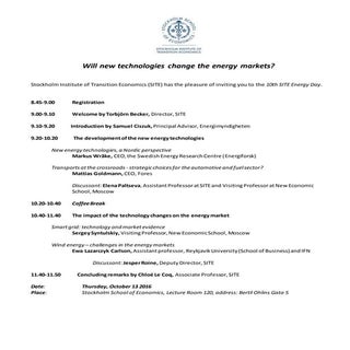 Will new technologies change the en...