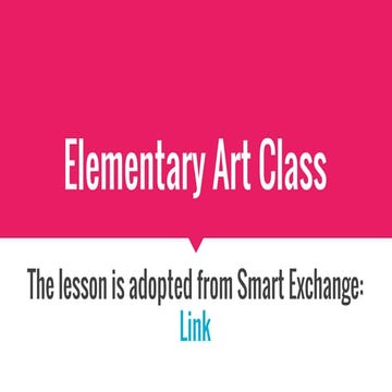 Elementary art class
