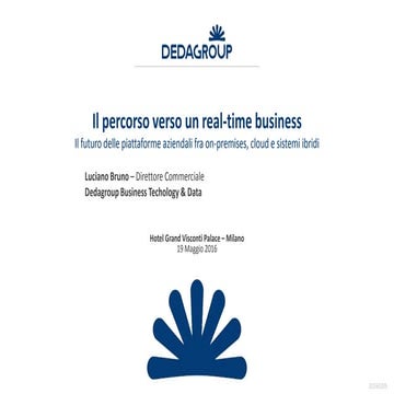 Il percorso verso un real-time business