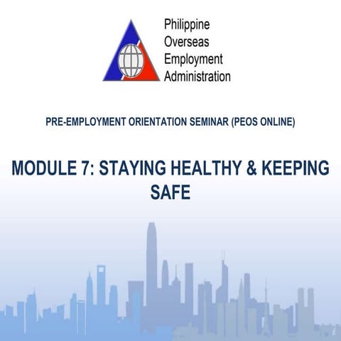 Filipino^module 7   staying healthy &amp; keeping safe