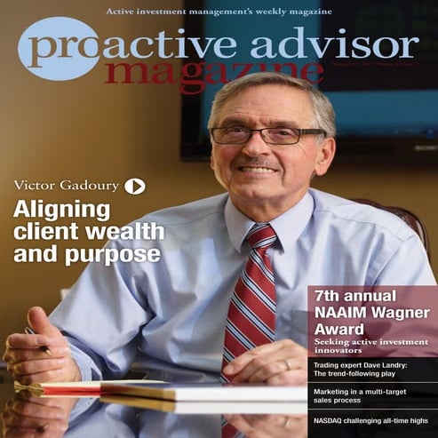 Victor Gadoury, CLU, ChFC – Proactive Advisor Magazine – Volume 5 Issue 7
