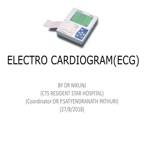 Ecg1 DR NIKUNJ R SHEKHADA (MBBS,MS GEN SURG,DNB CTS SR)