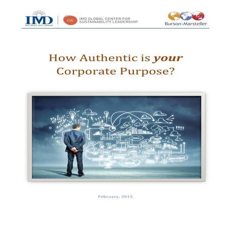 How Authentic is your Corporate Purpose? | PDF