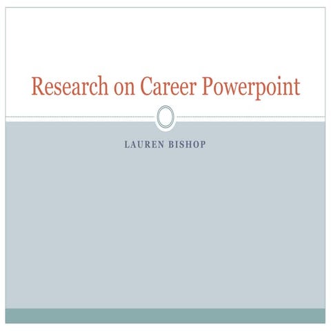 Research on Career