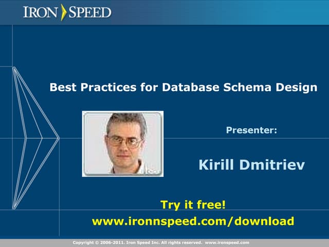Best Practices for Database Schema Design