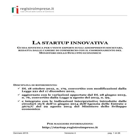Guida startup