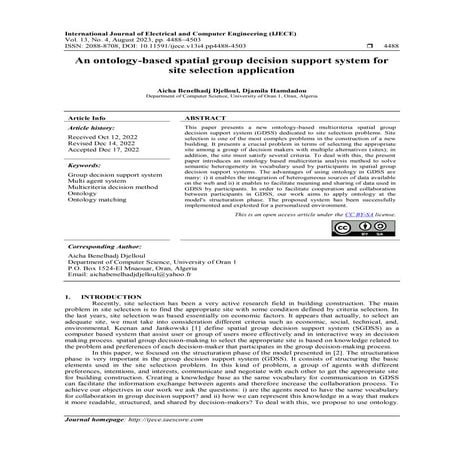 A COM-Based Spatial Decision Support System For Industrial Site ...
