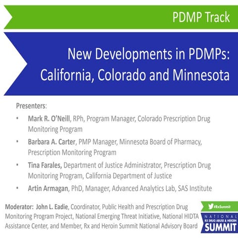 Prescription Drug Monitoring Program (PDMP) | PPTX