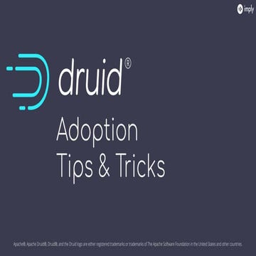 Druid Adoption Tips and Tricks