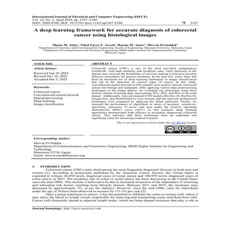 A deep learning framework for accurate diagnosis of colorectal cancer ...
