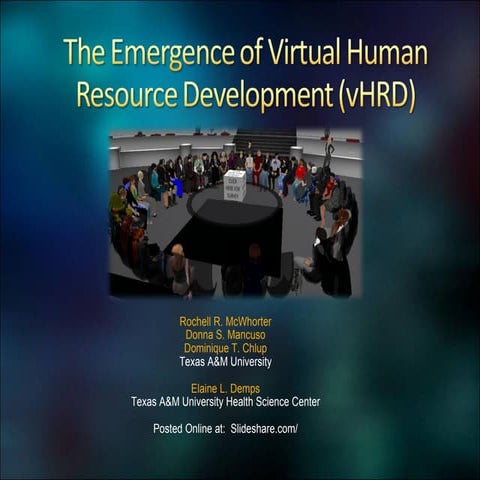 The Emergence of Virtual Human Resource Development