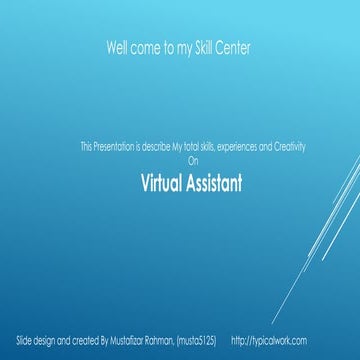 My Virtual Assistant Skills