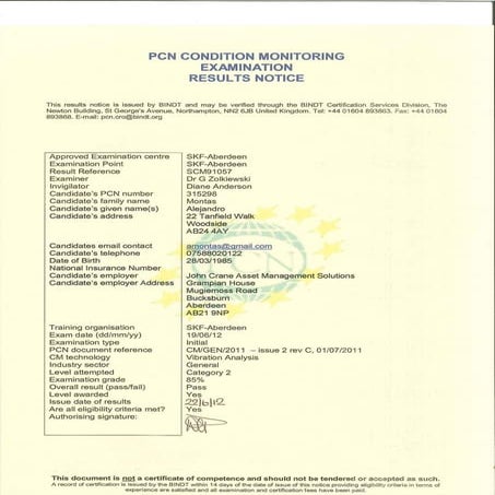 Va2 certificate alejandro montas 28 06-12 | PDF