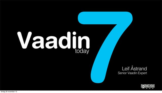 Introduction to Vaadin 7