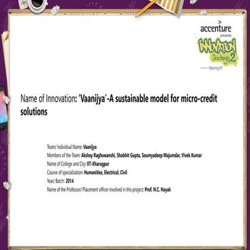 Vaanijya - Mobile Solutions for Microfinance Institutions