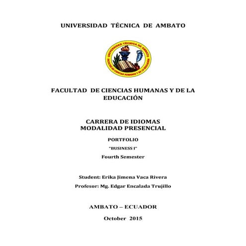 Vaca Erika business I portfolio