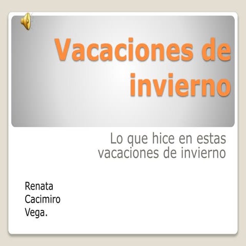 Vacaciones de invierno