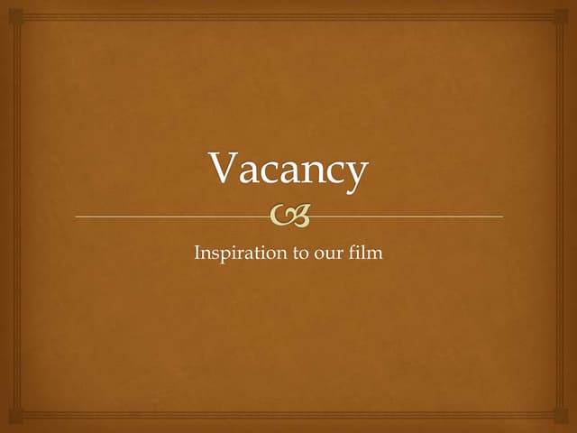 Vacancy
