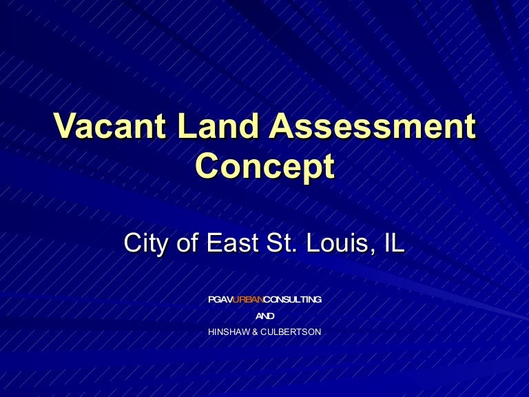 Vacant Land Assessment Concept