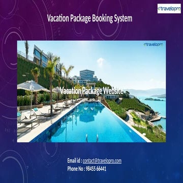 Vacation Package Booking System | Holiday Package Booking Portal