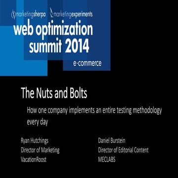 The Nuts and Bolts: How one company implements an entire testing methodology ...