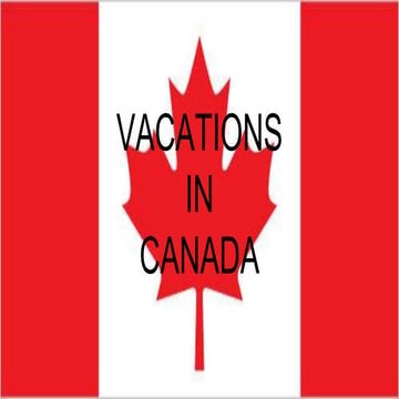 Vacations in canada