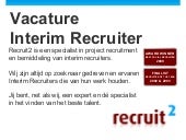Vacature interim corporate recruite...