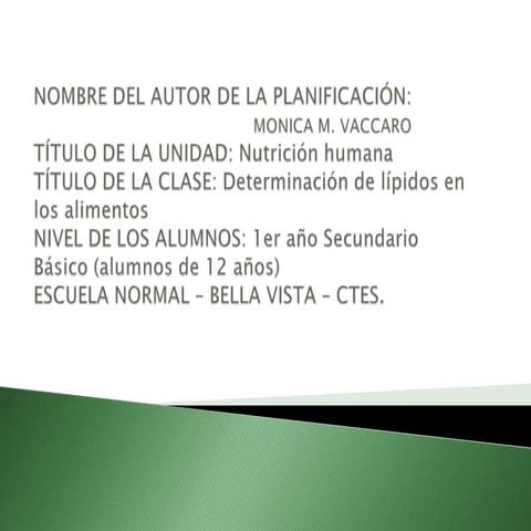 Vaccaro - nutrición humana - 1año