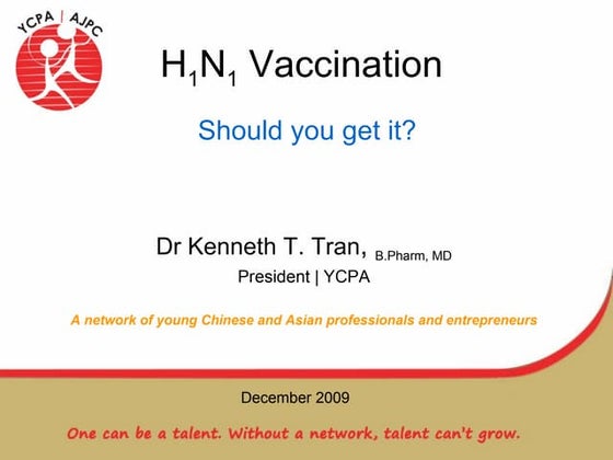 H1N1 Vaccination, should you get it?