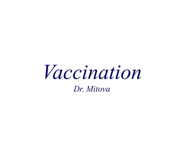 Vaccination
