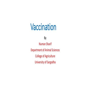 Vaccination and Immunization | PPTX