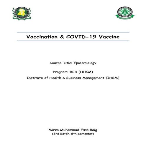 Vaccination & Covid-19 Vaccine