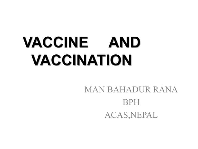 Vaccine and vaccination. for bph class 